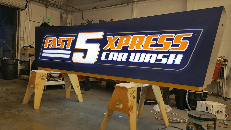 Custom exterior sign fabrication in Los Angeles